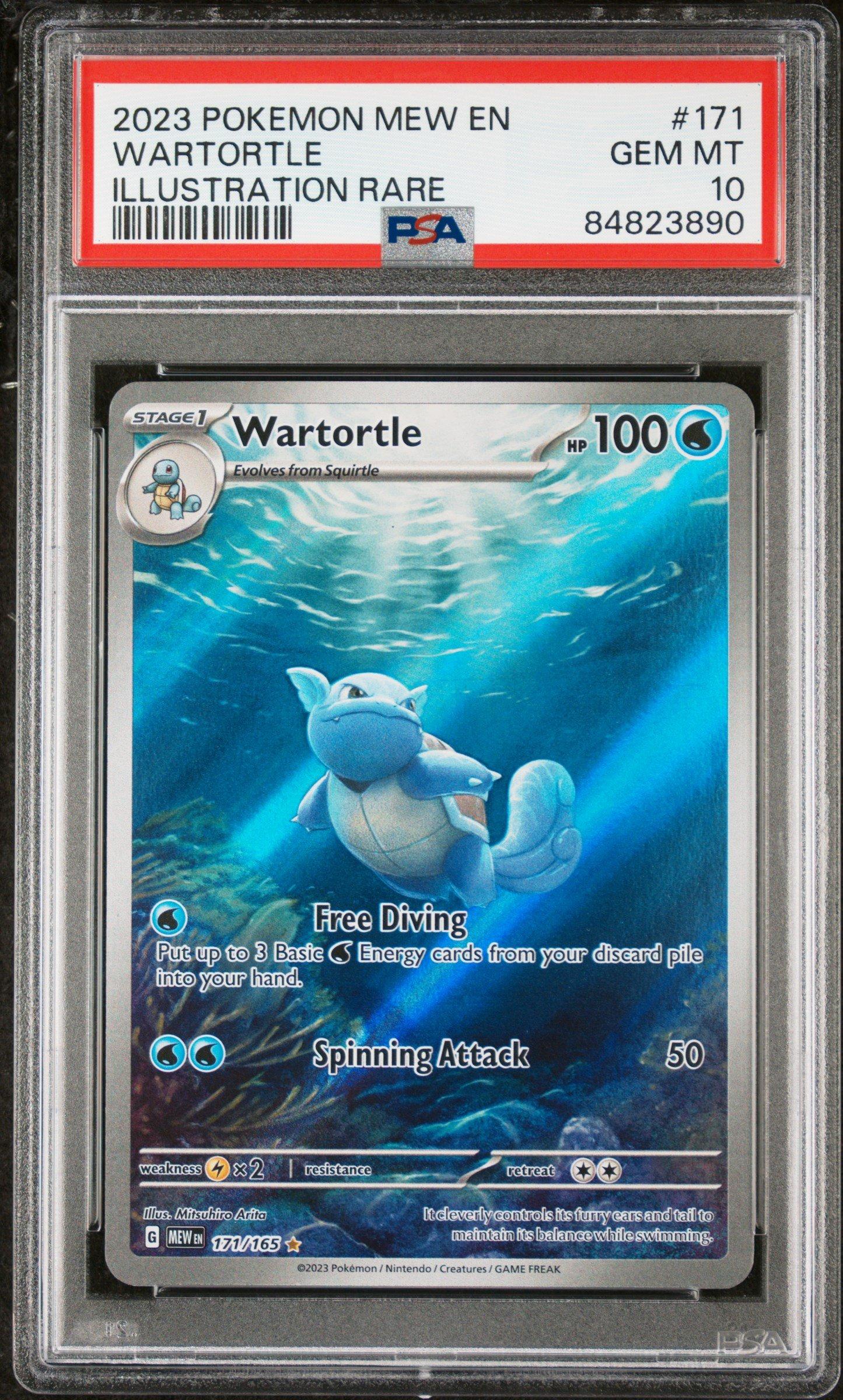 Wartortle IR MEW PSA 10 #171